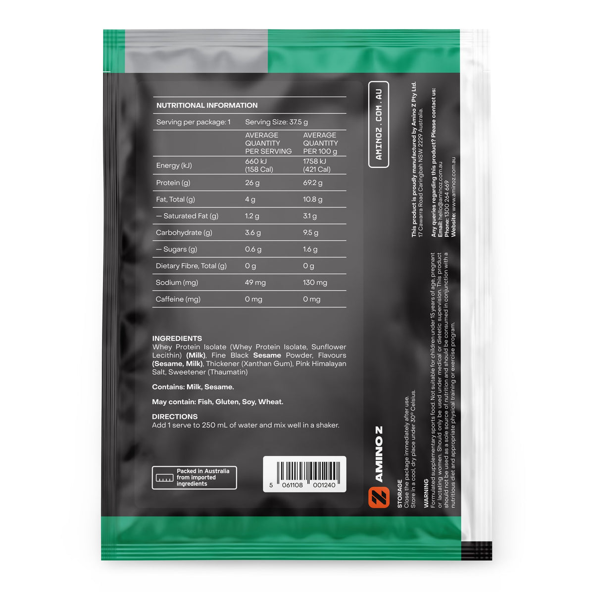 Black Sesame Whey Protein Isolate