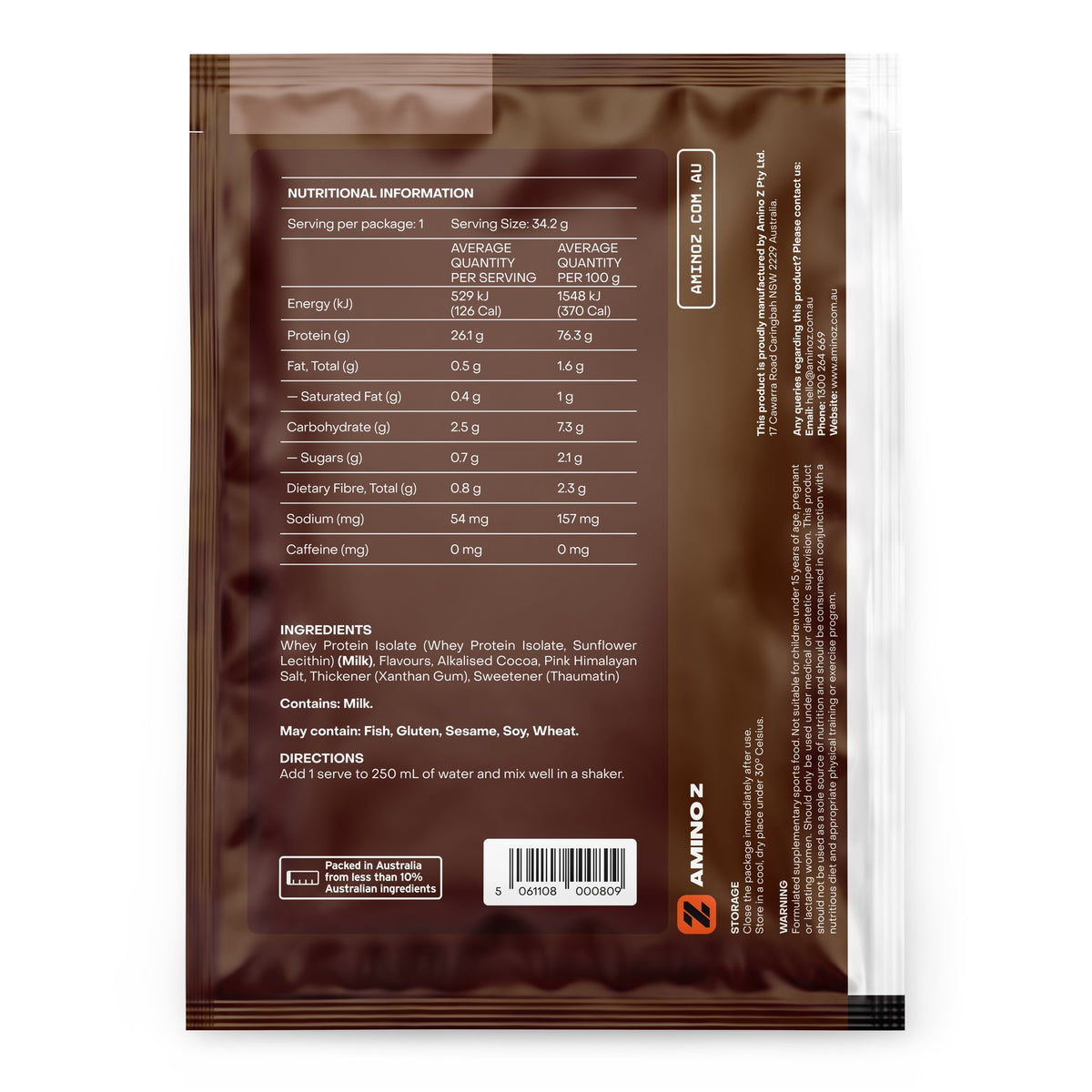 Chocolate Honeycomb Whey Protein Isolate