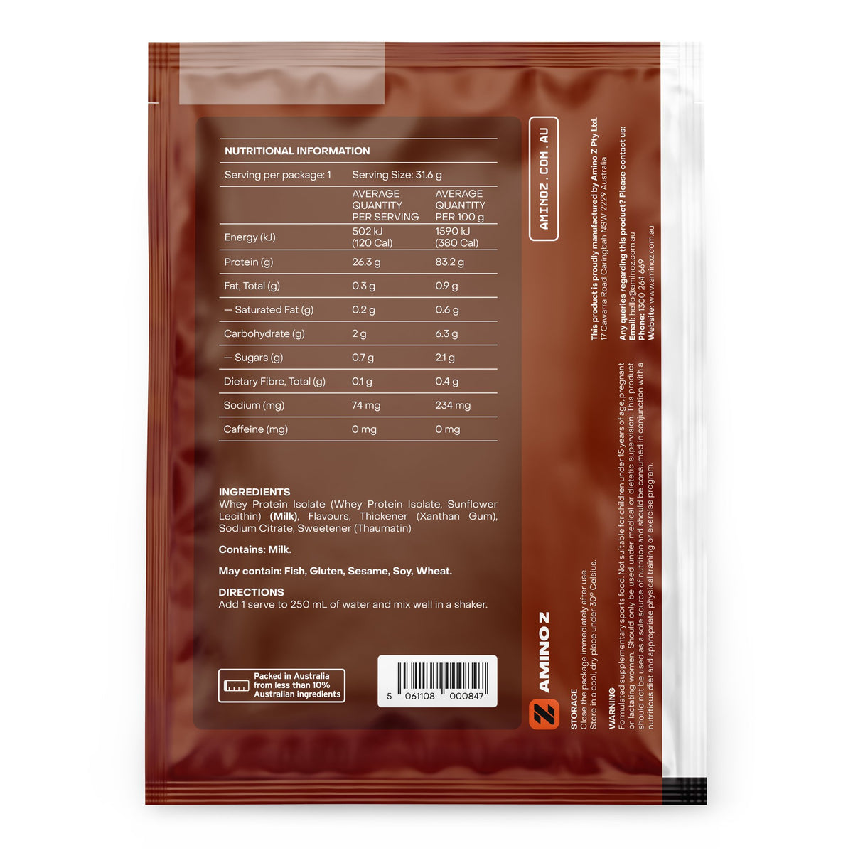 Creme Caramel Whey Protein Isolate