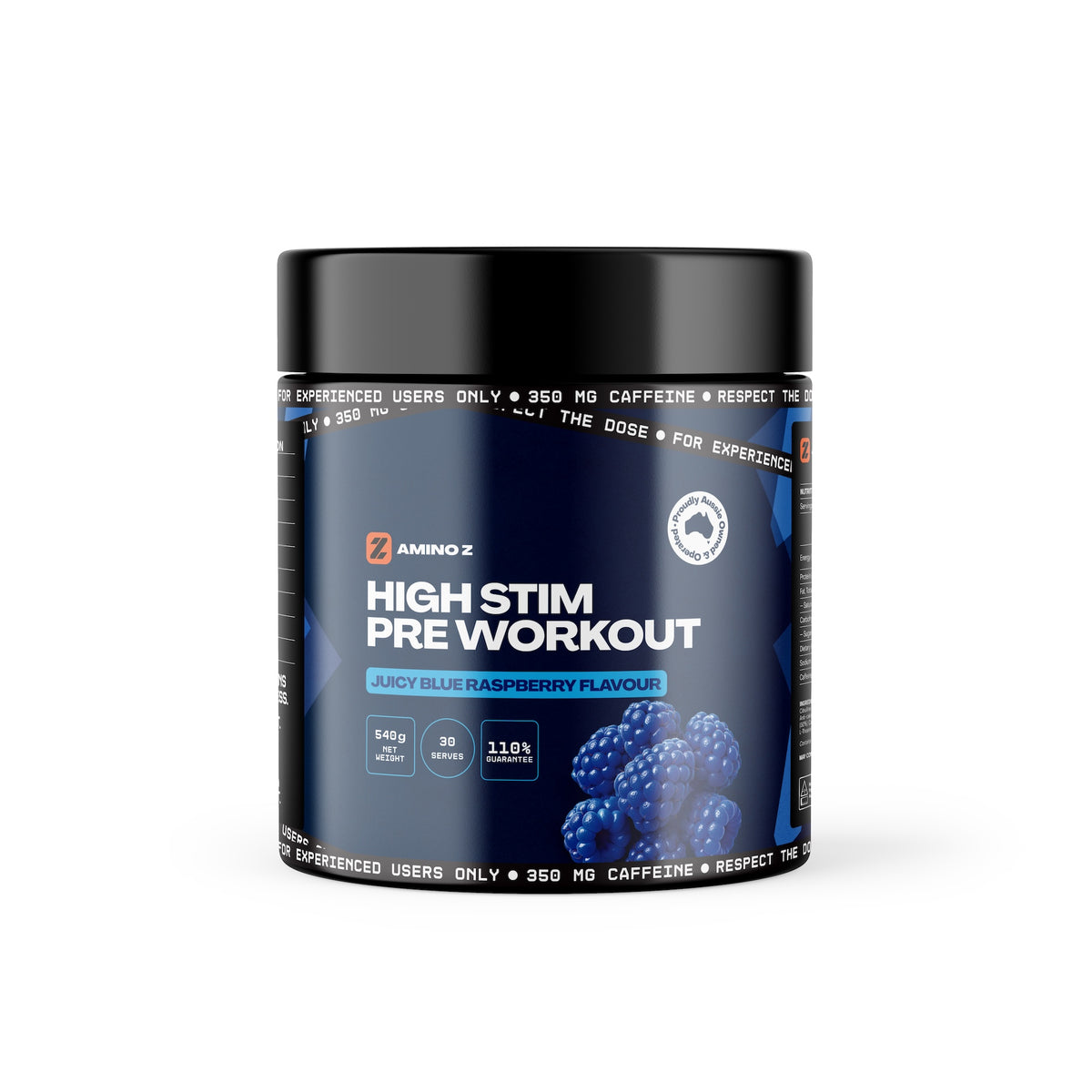 Juicy Blue Raspberry High-Stim Pre-Workout