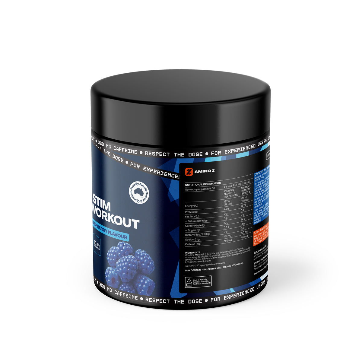 Juicy Blue Raspberry High-Stim Pre-Workout