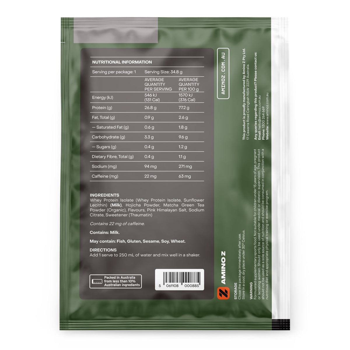 Hojicha Latte Whey Protein Isolate
