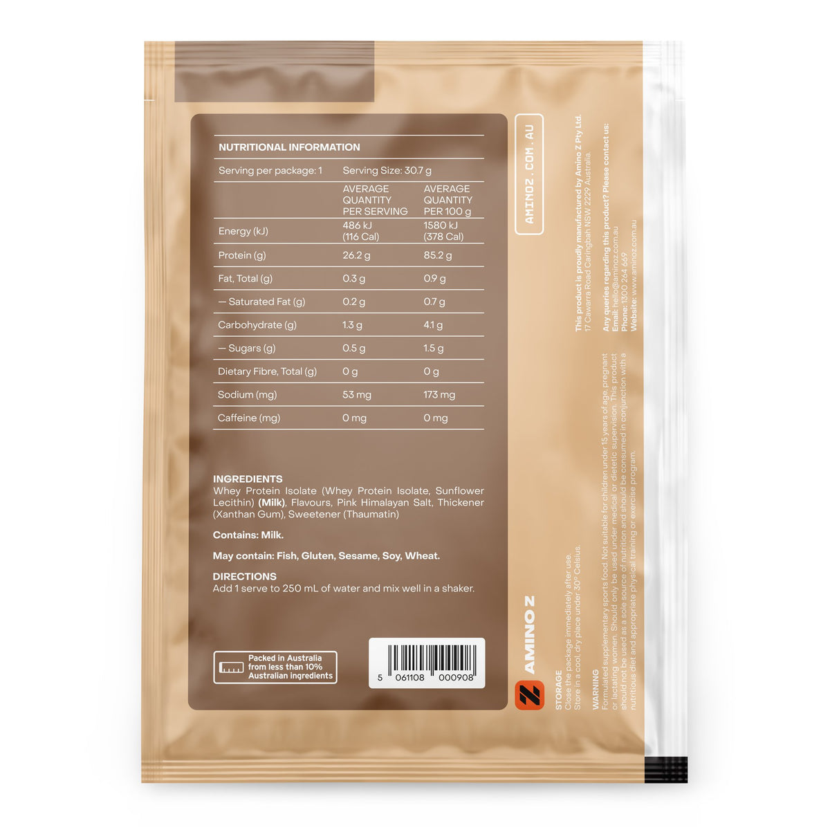 Indulgent White Chocolate Whey Protein Isolate