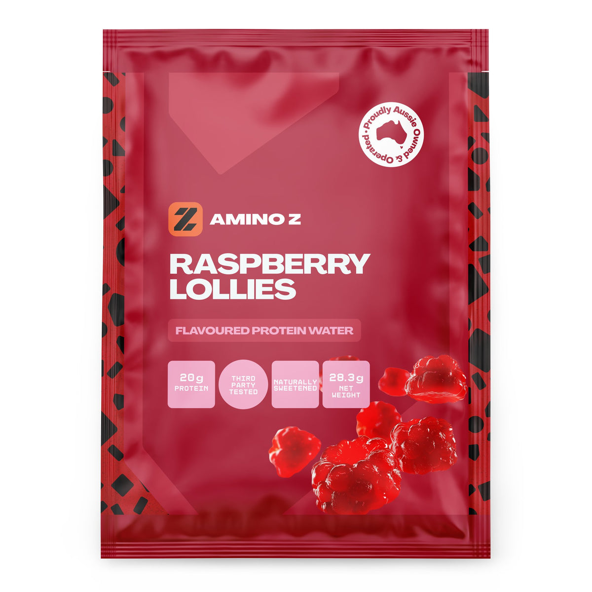 Raspberry Lollies Protein Water