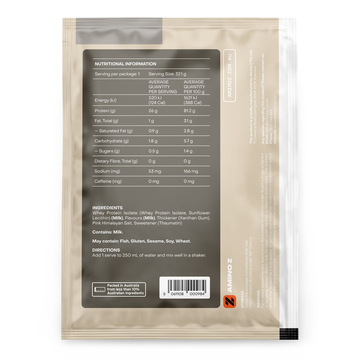 Vanilla Malt Milk Whey Protein Isolate